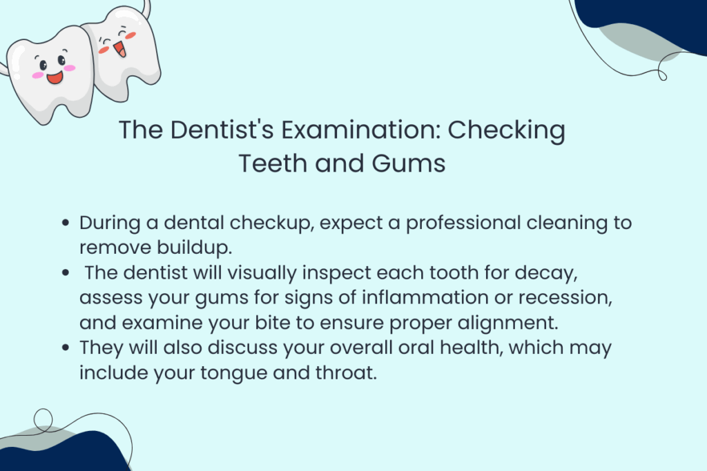 The Dentist's Examination: Checking Teeth and Gums