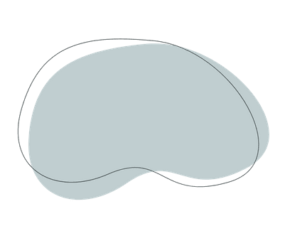 Sleep mask or eye mask illustration in soft blue-gray tones on white background.